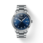 Tissot Gent XL Classic T116.410.11.047.00 blue sunray dial 42mm stainless steel Swiss quartz watch with date window and Arabic numerals
