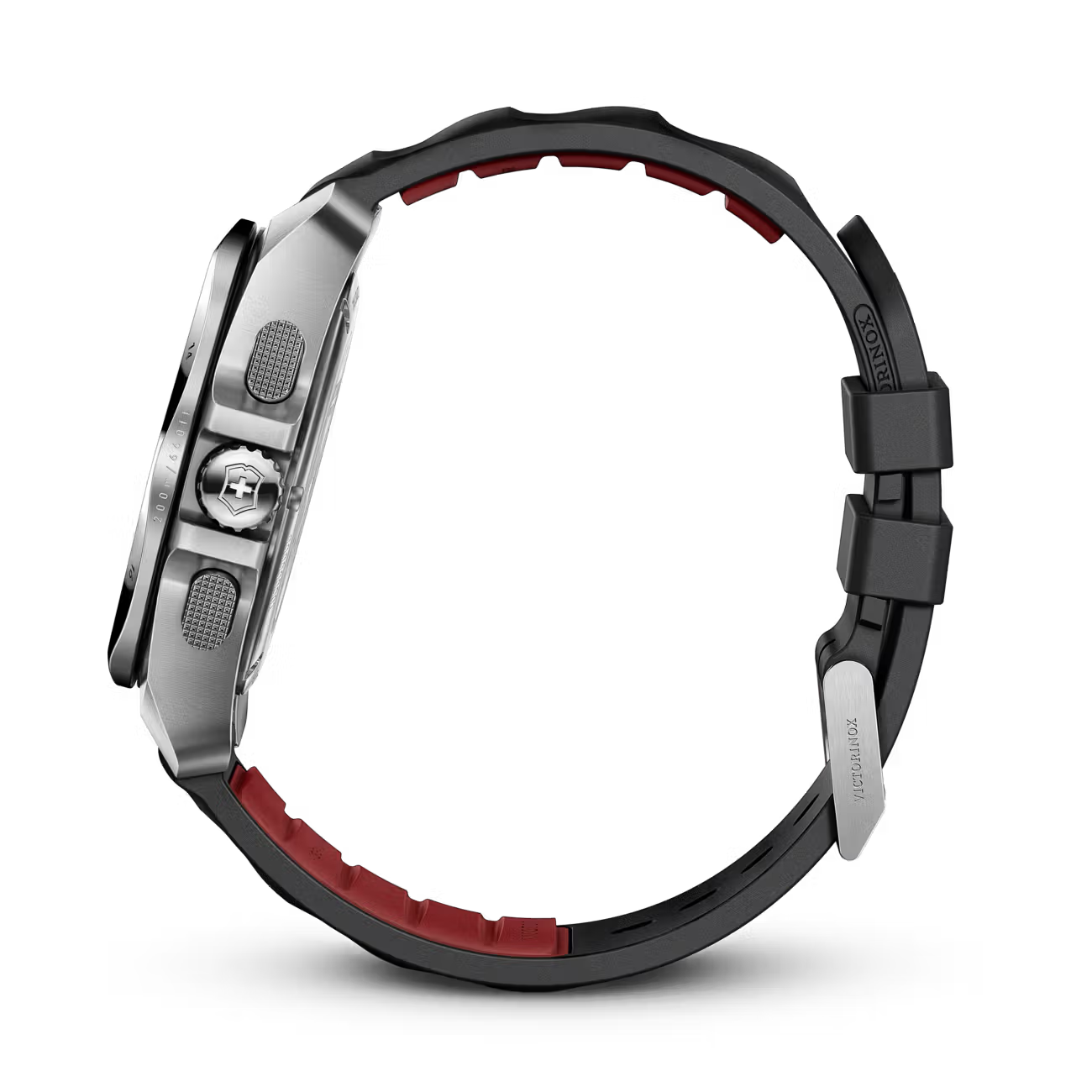 Victorinox I.N.O.X. Chrono Black Dial Rubber Strap Watch VIC241983
