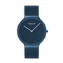 Obaku Net Lille Marine Blue 34mm ladies quartz watch with sapphire crystal and mesh bracelet V307LXLLML