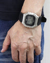 Casio W-218HM Illuminator Quartz Digital Chronograph Alarm Silver Case 50M Water Resistant Watch (W-218HM-7AVDF)