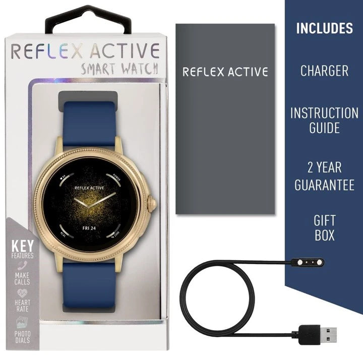 Reflex Active Navy & Gold Series 25 Smartwatch RA25-2178