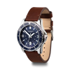 Victorinox Maverick 43mm Blue Dial Brown Leather Quartz Watch  VIC241863 - Cassim & Co South Africa