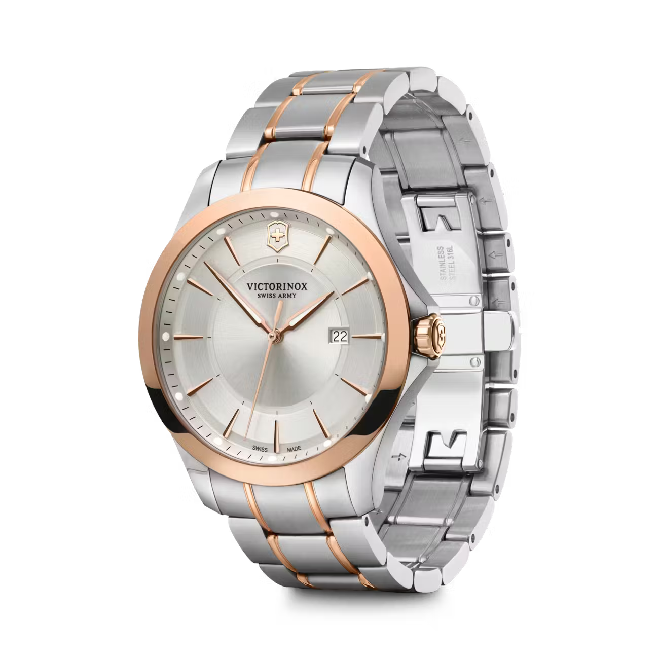 Victorinox Alliance 40mm Two-Tone Silver Dial Quartz Watch VIC241912