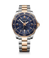 Victorinox Maverick Large 241950 blue dial two-tone stainless steel Swiss quartz diver watch with rose gold PVD bezel and bracelet