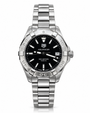 TAG Heuer Aquaracer 32mm steel watch with black sunray dial and bracelet