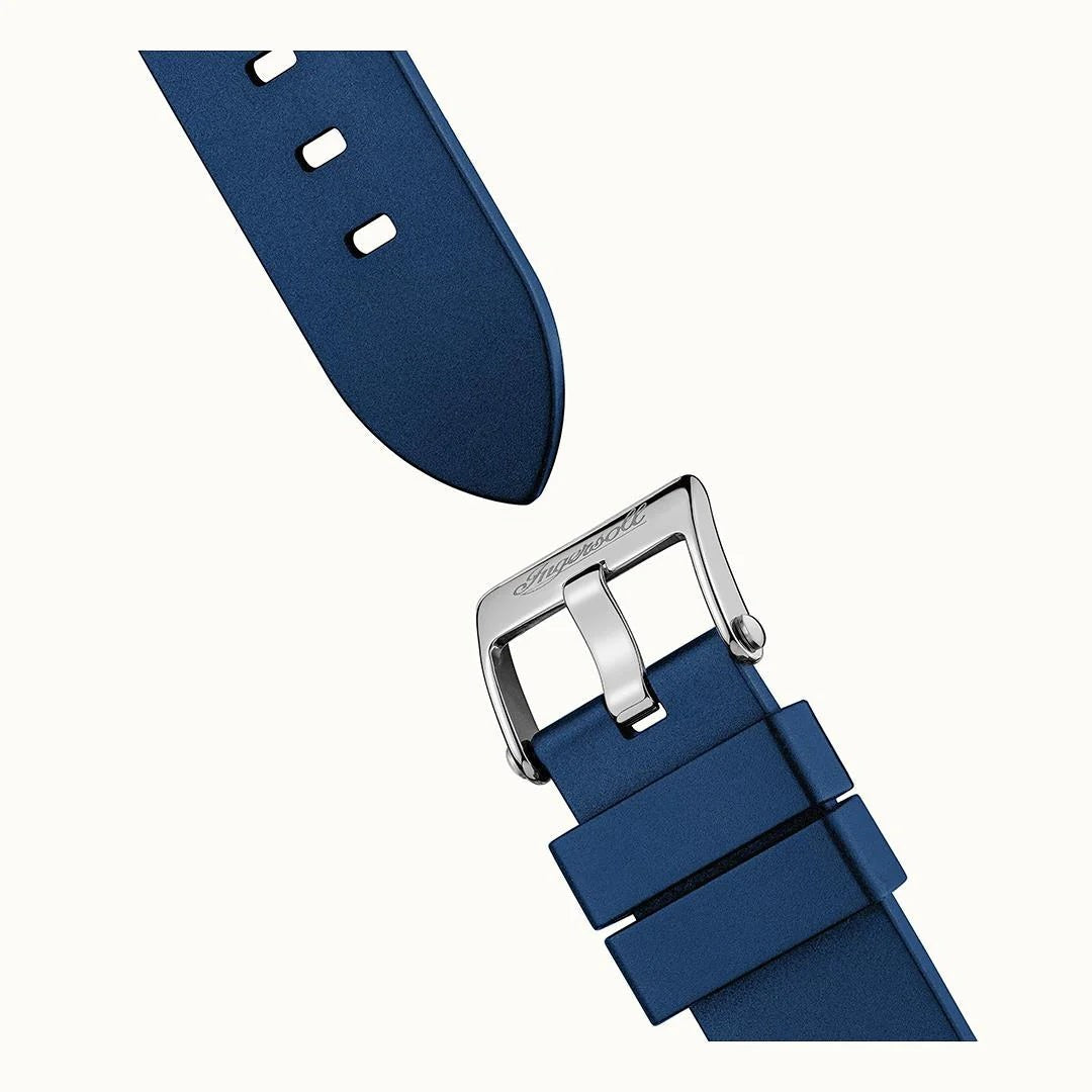 Ingersoll The Rider Automatic Blue Dial Stainless Steel Polyurethane Strap Watch (I16802) - Cassim & Co South Africa