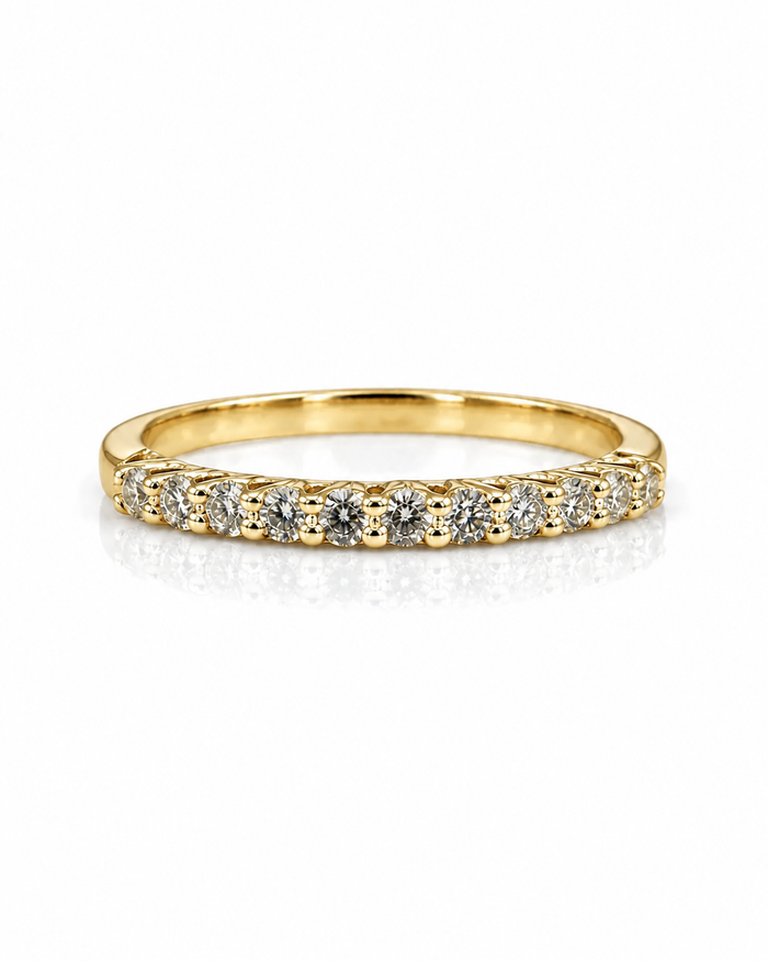9ct Yellow Gold 0.25ct Lab Grown Diamond Eternity Ring (LR62)