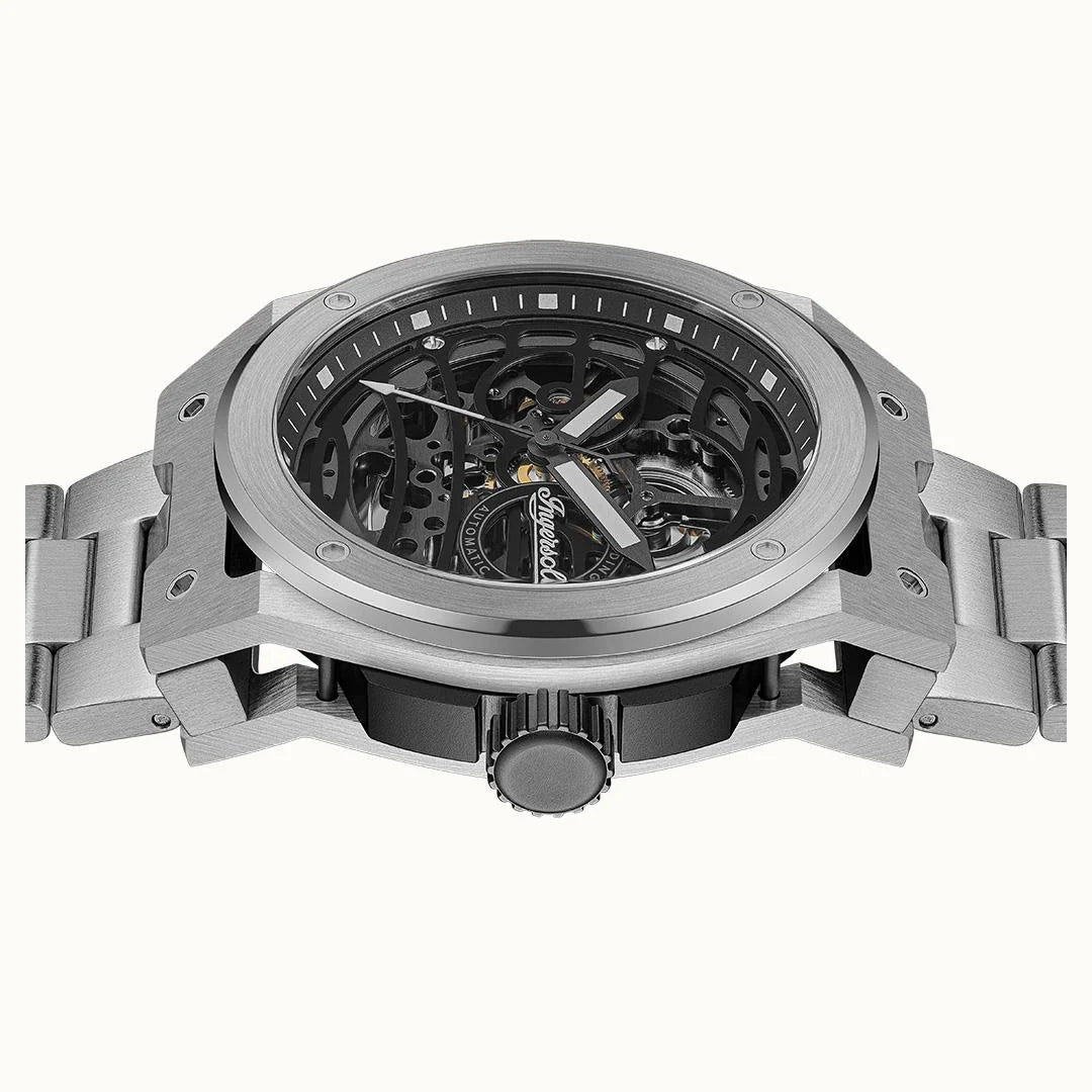 Ingersoll The Springfield Automatic Skeleton Dial Stainless Steel Watch 48mm (I15203)