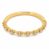 9ct yellow gold diamond band ring with round brilliant-cut diamonds in curved claw setting, Cassim & Co. Johannesburg