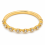9ct yellow gold diamond band ring with round brilliant-cut diamonds in curved claw setting, Cassim & Co. Johannesburg