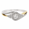 9ct Two Tone Eternity Diamond Ring 1102148