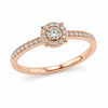 9ct Rose Gold Solitaire Diamond Ring 1102159 - Cassim & Co South Africa