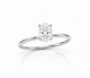 9ct White Gold 1.5ct Oval Lab Grown Diamond Solitaire Engagement Ring (LR13) - Cassim & Co South Africa