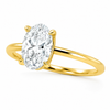 9ct Yellow Gold 1.00ct Oval Lab Grown Diamond Solitaire Engagement Ring (LR7) - Cassim & Co South Africa