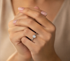 9ct White Gold 0.50ct Oval Lab Grown Diamond Solitaire Engagement Ring (LR33)