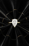 9ct Yellow Gold 1.5ct Pear Shape Lab Grown Diamond Solitaire Engagement Ring (LR27)