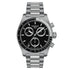 Tissot PR516 chronograph with black dial, tachymeter bezel and stainless steel bracelet