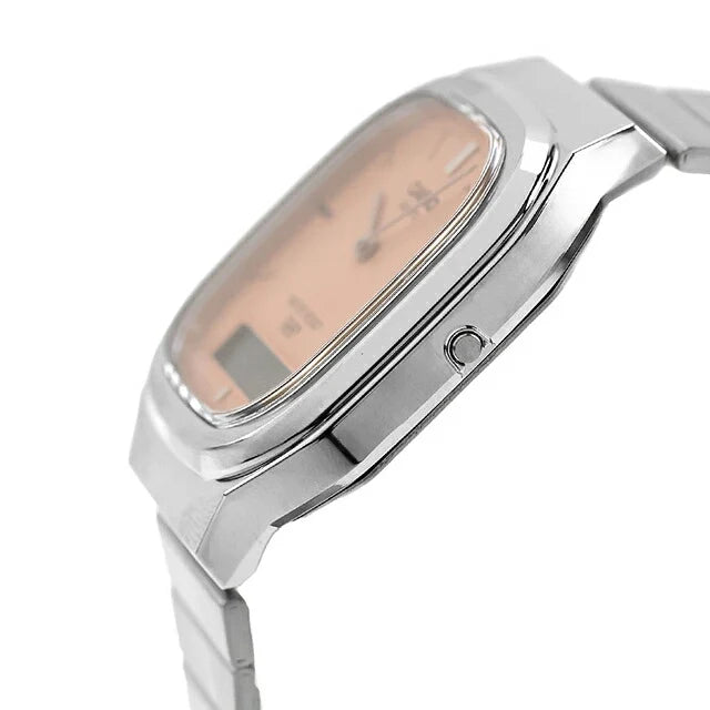 Casio Vintage AQ-240E Analogue-Digital Quartz Rose Dial Stainless Steel Watch (AQ-240E-4ADF)