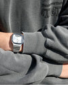 Casio Vintage AQ-240E Analogue-Digital Quartz Cream Dial Stainless Steel Watch (AQ-240E-7A2DF)