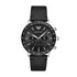 Emporio Armani Mario AR11243 black chronograph dial with three sub-dials and date window