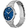 Emporio Armani Ruggero Quartz Blue Dial Stainless Steel Watch (AR11311)