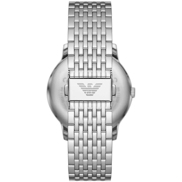 Emporio Armani Minimalist AR11599 Quartz Silver Dial Stainless Steel Watch 43mm