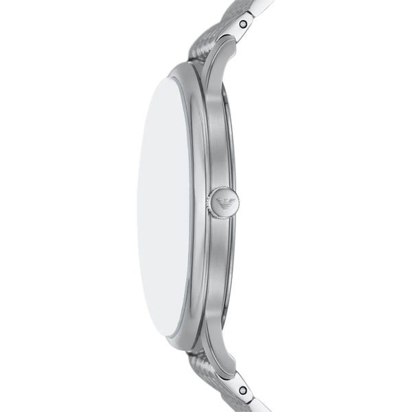 Emporio Armani Minimalist AR11599 Quartz Silver Dial Stainless Steel Watch 43mm