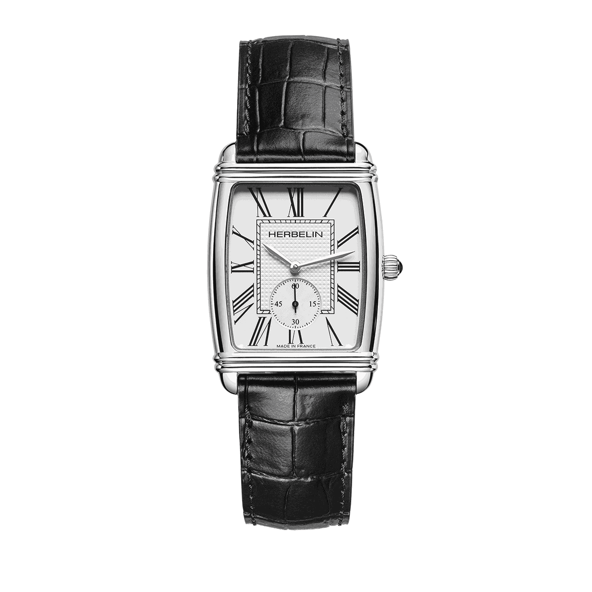 Michel Herbelin Art Deco 10638AP08 — 30 x 35.5 mm Tonneau Watch