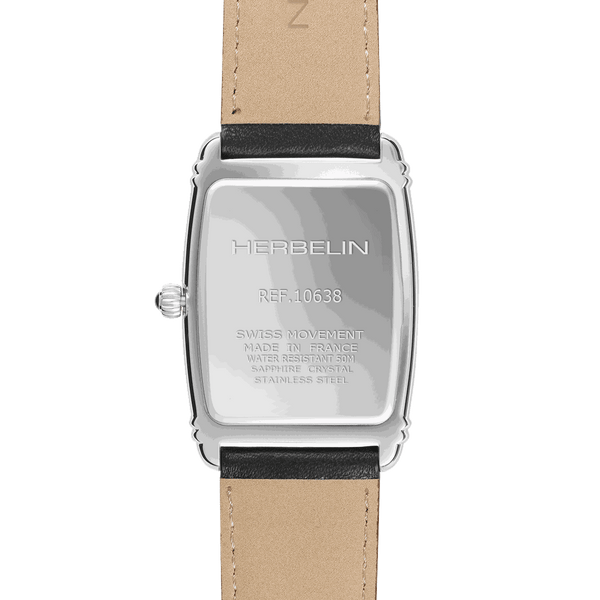 Michel Herbelin Art Deco 10638AP08 — 30 x 35.5 mm Tonneau Watch