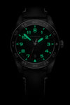 Victorinox Swiss Army Leather Strap Black Dial Automatic VIC242044 100M Men's Watch - Cassim & Co South Africa