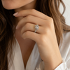 9ct Yellow Gold Cushion Halo Diamond Engagement Ring 1102099