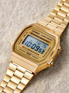 Casio Vintage A168WG Quartz Digital Gold-Tone Stainless Steel Watch with Illuminator (A168WG-9WDF)