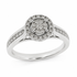 9ct White Gold Cluster Diamond Engagement Ring 1102008 - Cassim & Co South Africa