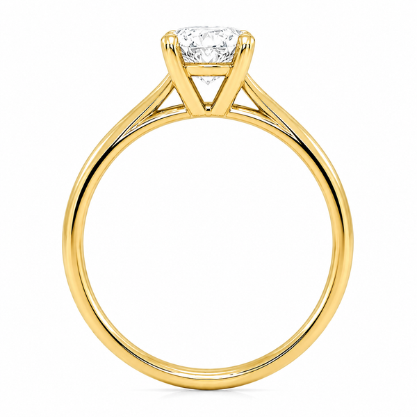9ct Yellow Gold 1ct Oval Lab Grown Diamond Ring