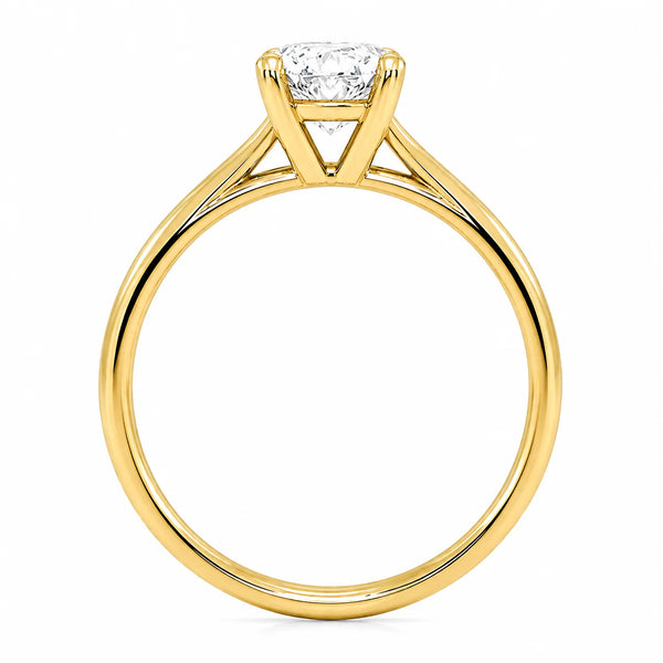 9ct Yellow Gold 2ct Oval Lab Grown Diamond Ring