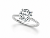 9ct White Gold 1ct Round Lab Grown Diamond Ring
