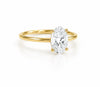 9ct Yellow Gold 2ct Oval Lab Grown Diamond Ring - Cassim & Co South Africa
