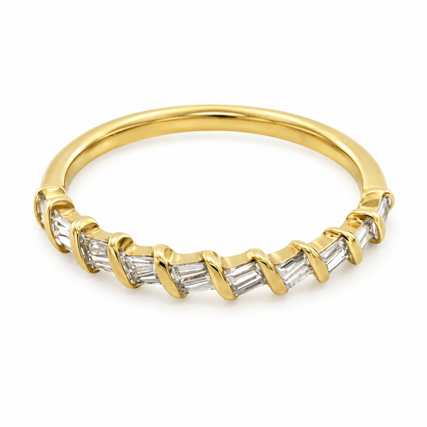 9ct Yellow Gold Diamond Band 1102041