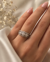 9ct White Gold Cluster Diamond Engagement Ring 1102087 - Cassim & Co South Africa
