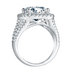 5ct Round Halo Moissanite Ring – M17G - Cassim & Co South Africa