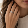 9ct White Gold Round Cluster Diamond Engagement Ring 1102294 - Cassim & Co South Africa