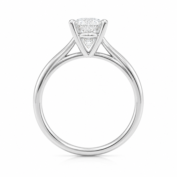 9ct White Gold 1ct Pear Lab Grown Diamond Ring