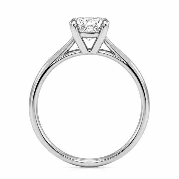 9ct White Gold 2ct Oval Lab Grown Diamond Ring