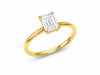 9ct Yellow Gold 1ct Emerald Lab Grown Diamond Ring - Cassim & Co South Africa