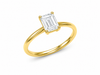 9ct Yellow Gold 1ct Emerald Lab Grown Diamond Ring - Cassim & Co South Africa