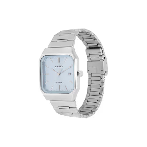 Casio MTP-B185D Quartz Analogue Blue Dial Stainless Steel Watch (MTP-B185D-2A2VDF)