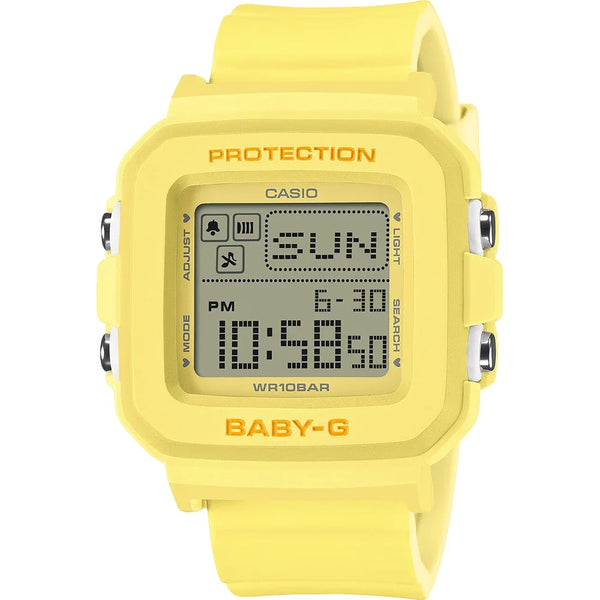 Casio Baby-G BGD-10KH-9 Digital Quartz Yellow Shock Resistant Watch with Heart Holder (BGD-10KH-9DR)