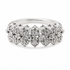9ct White Gold Cocktail Diamond Ring 1102109