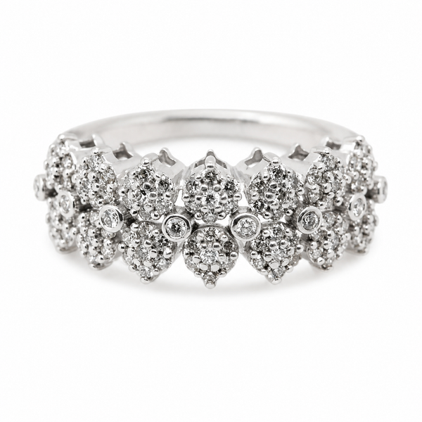 9ct White Gold Cocktail Diamond Ring 1102109