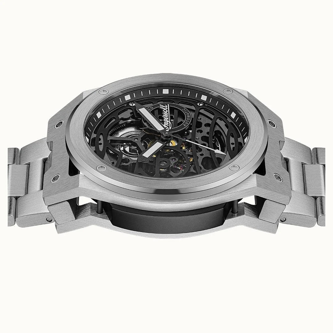 Ingersoll The Springfield Automatic Skeleton Dial Stainless Steel Watch 48mm (I15203)